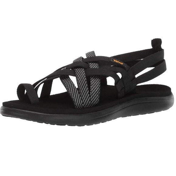 Teva Voya Strappy Lightweight Sport Sandals Gray Black Womens‎ 7 UK 5 EU 38 - Picture 1 of 9
